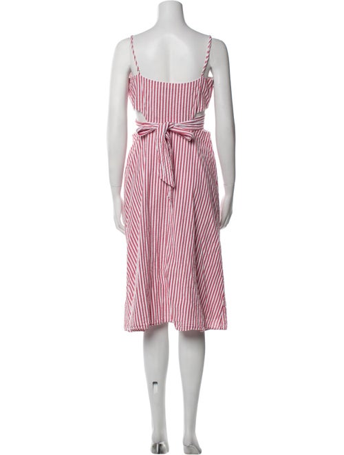 Jason Wu Striped Midi Length Dress