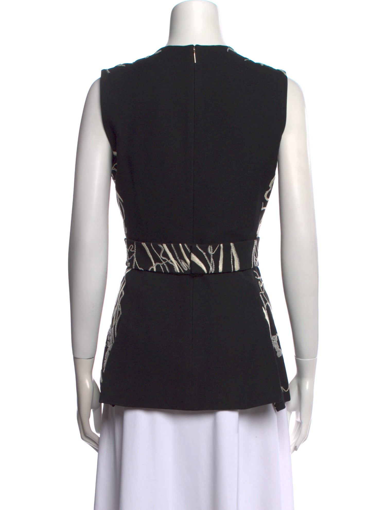 Jason Wu Printed Crew Neck Top