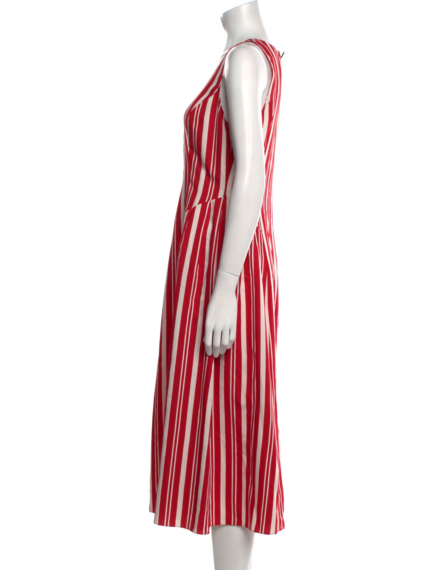 Jason Wu Striped Midi Length Dress