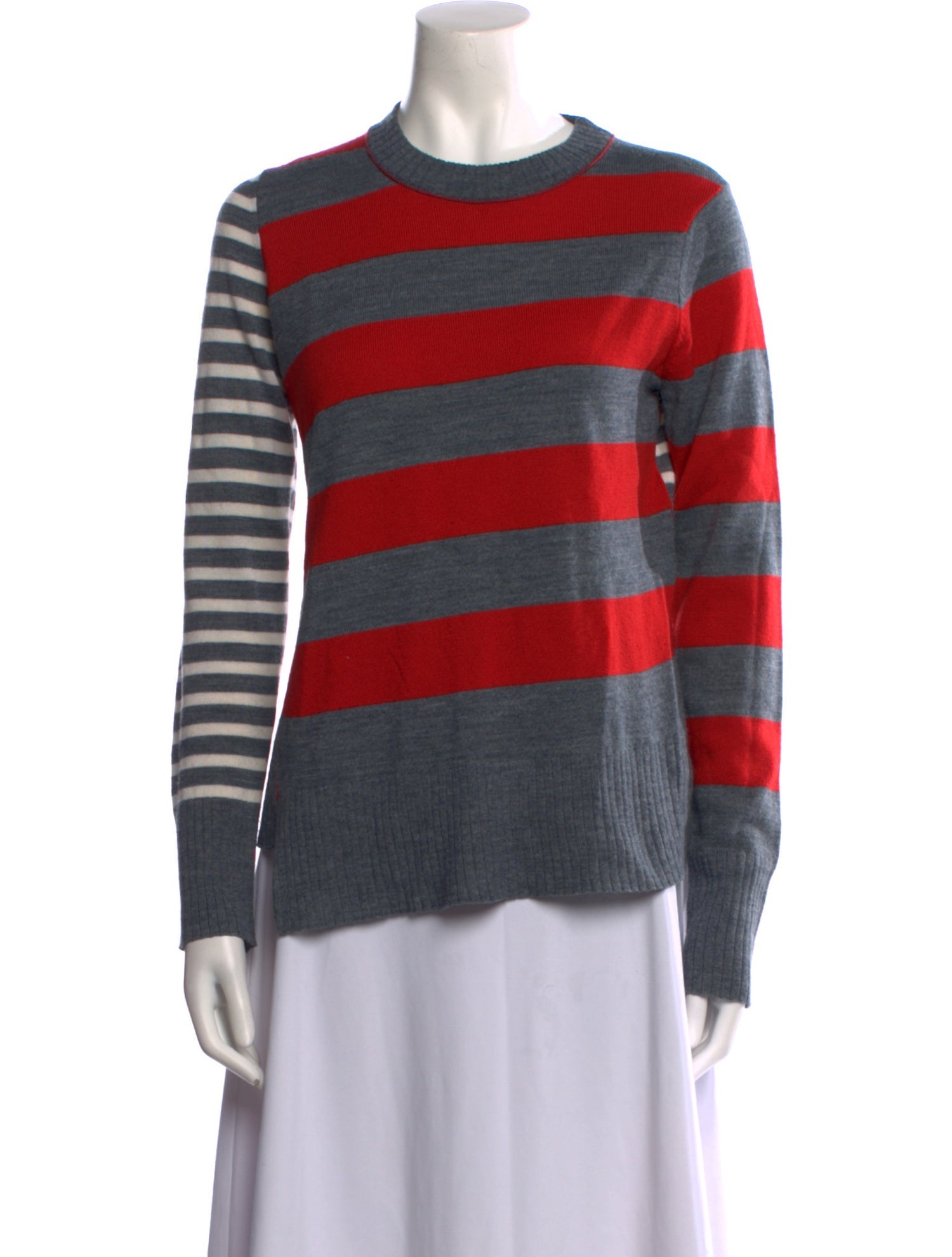 Jason Wu Striped Crew Neck Sweater