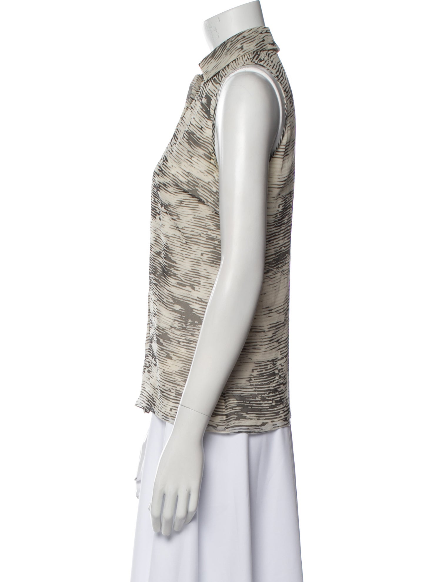 Jason Wu Silk Printed Button-Up Top