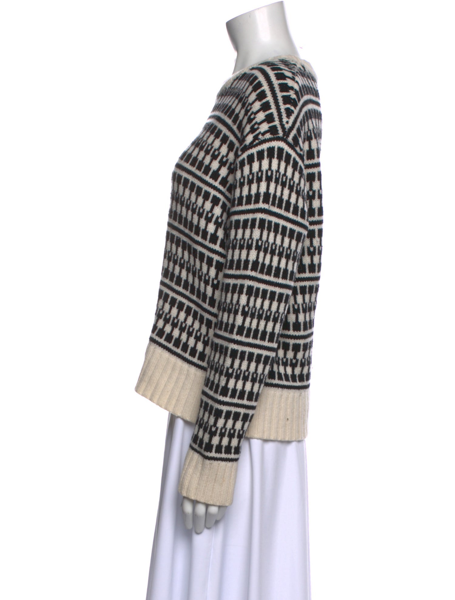 Jason Wu Wool Striped Sweatshirt