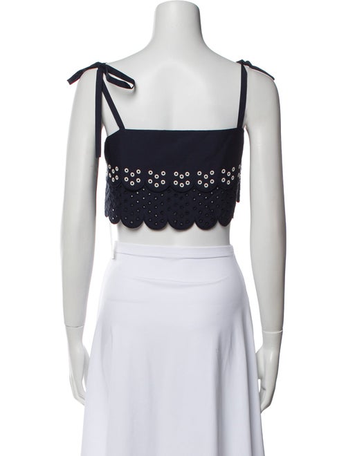 Jason Wu Square Neckline Sleeveless Crop Top