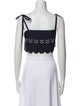 Jason Wu Square Neckline Sleeveless Crop Top