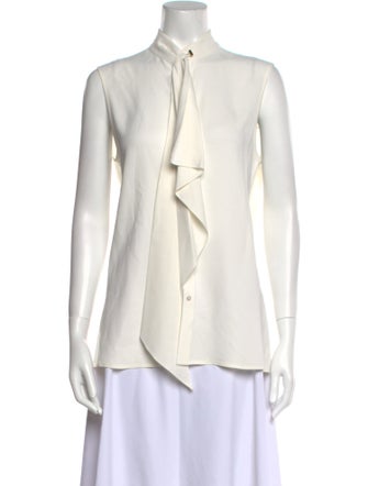 Jason Wu Mock Neck Sleeveless Blouse