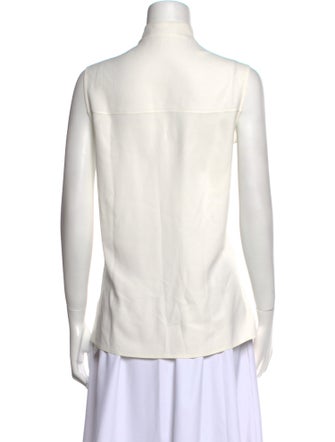 Jason Wu Mock Neck Sleeveless Blouse