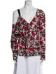 Jason Wu Floral Print V-Neck Blouse