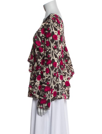 Jason Wu Floral Print V-Neck Blouse