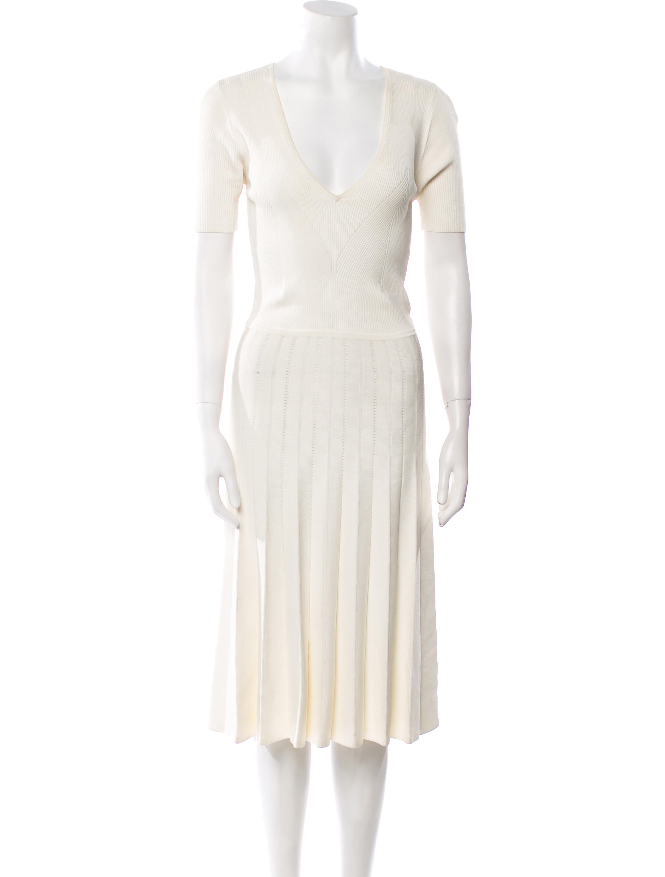 Jason Wu V-Neck Midi Length Dress