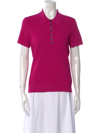 Jason Wu V-Neck Short Sleeve Polo