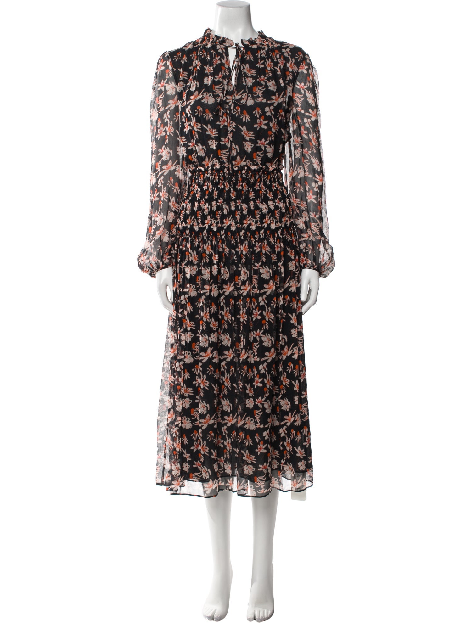 Jason Wu Silk Midi Length Dress