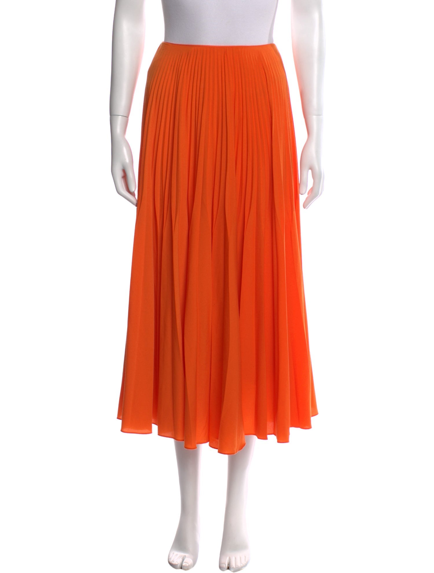 Jason Wu Collection Pleated Accents Midi Length Skirt