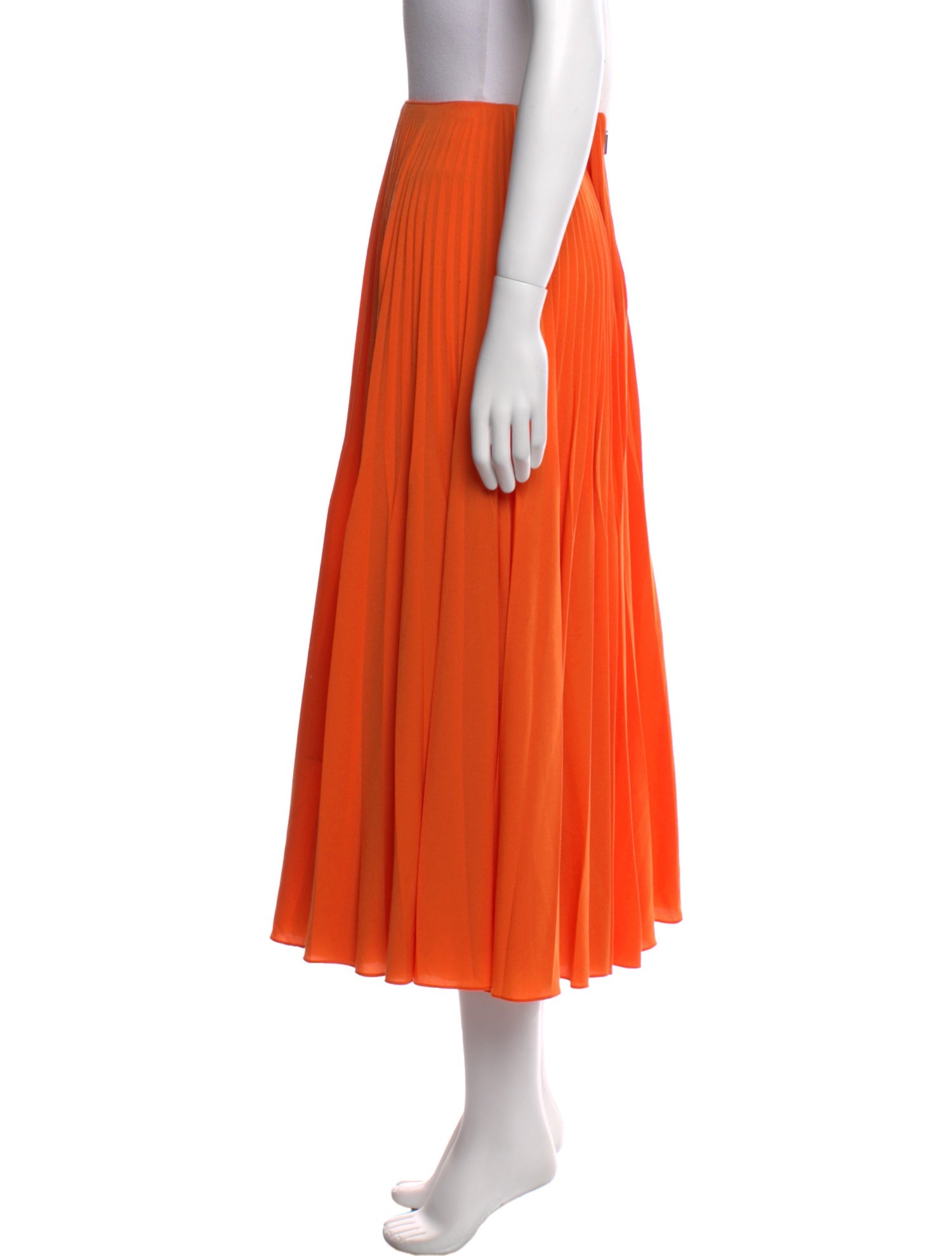 Jason Wu Collection Pleated Accents Midi Length Skirt