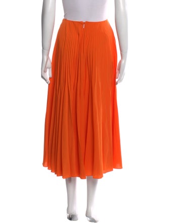 Jason Wu Collection Pleated Accents Midi Length Skirt