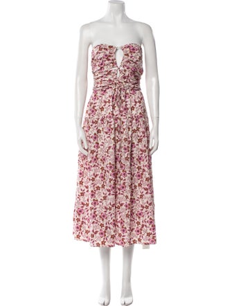 Jason Wu Floral Print Midi Length Dress