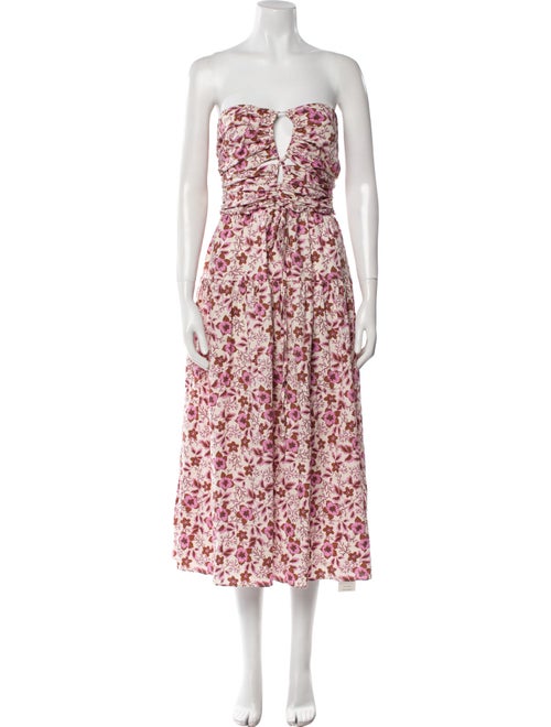 Jason Wu Floral Print Midi Length Dress