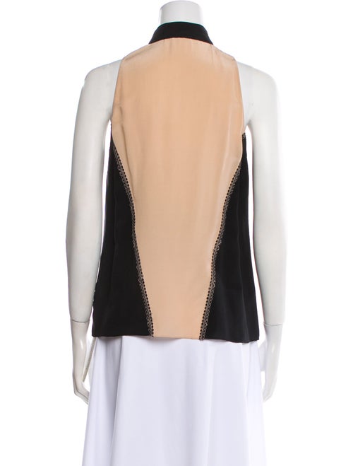 Jason Wu Striped Mock Neck Blouse