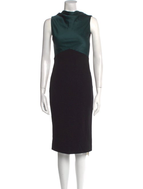 Jason Wu Mock Neck Midi Length Dress