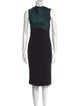 Jason Wu Mock Neck Midi Length Dress