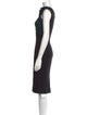 Jason Wu Mock Neck Midi Length Dress