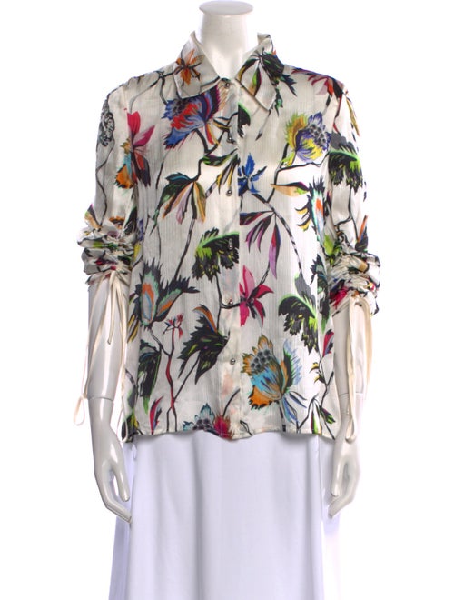 Jason Wu Silk Floral Print Blouse