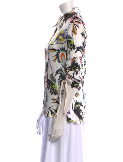Jason Wu Silk Floral Print Blouse