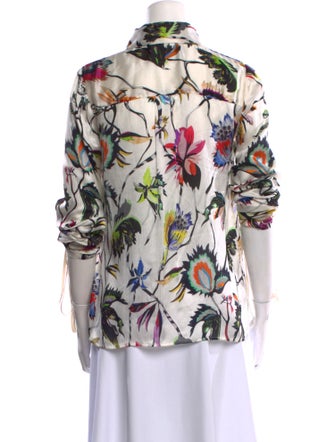 Jason Wu Silk Floral Print Blouse