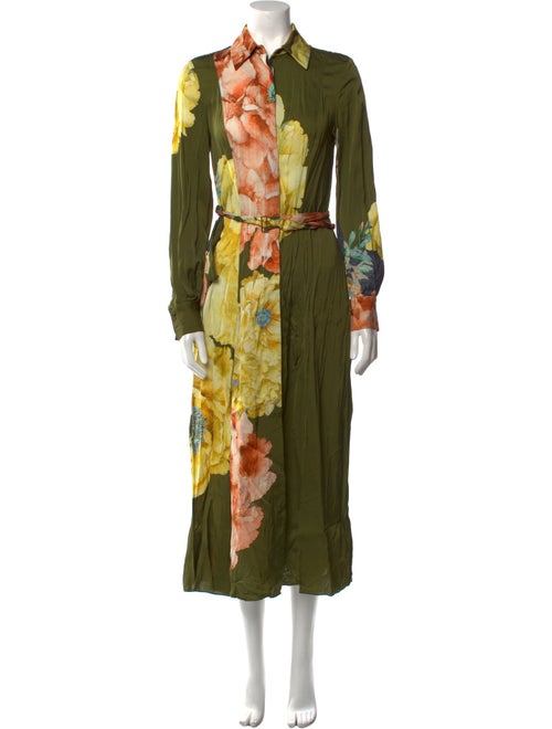 Jason Wu Floral Print Midi Length Dress
