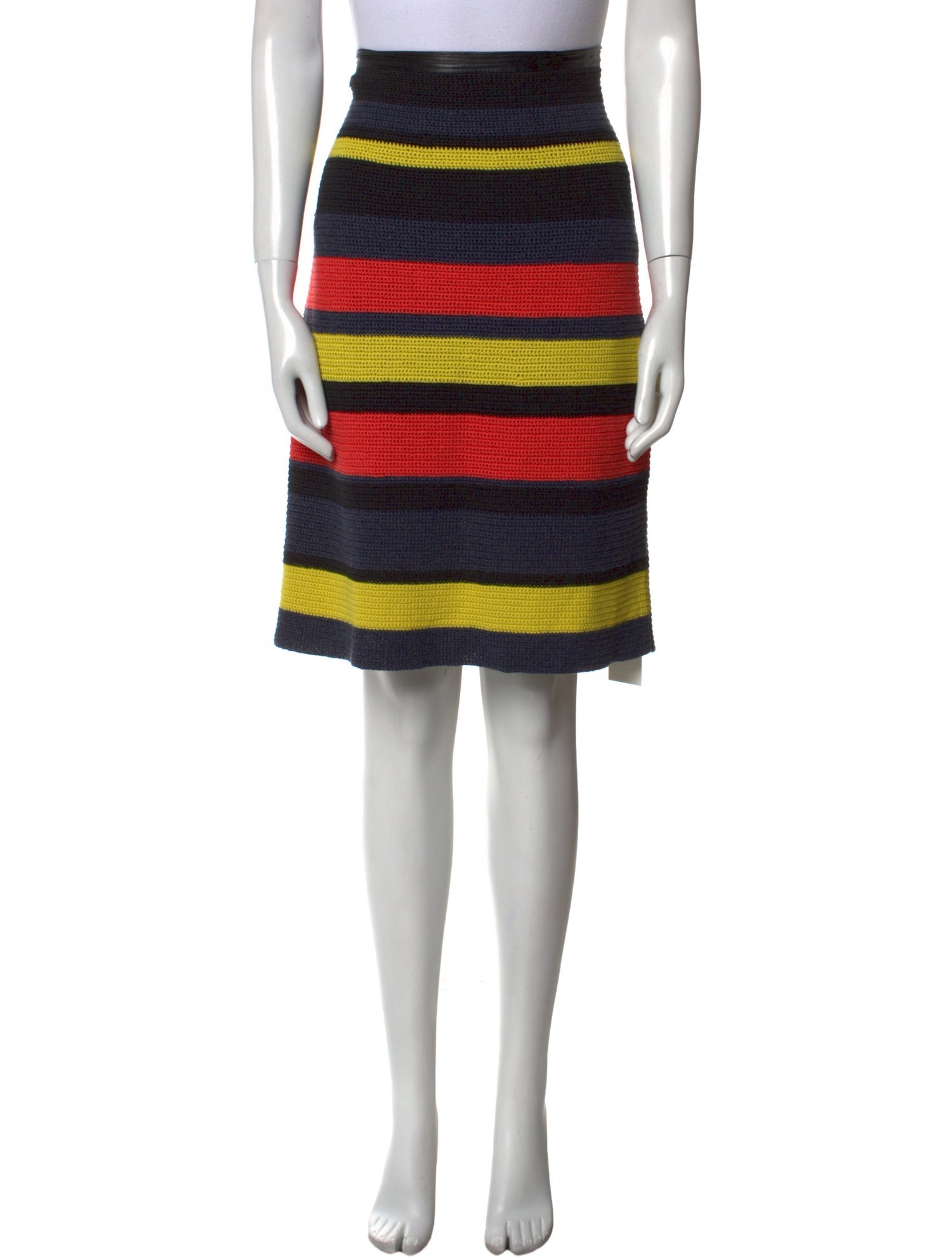 Jason Wu Striped Knee-Length Skirt
