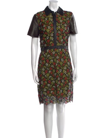 Jason Wu Floral Print Knee-Length Dress