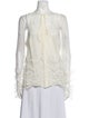 Jason Wu Crew Neck Long Sleeve Blouse