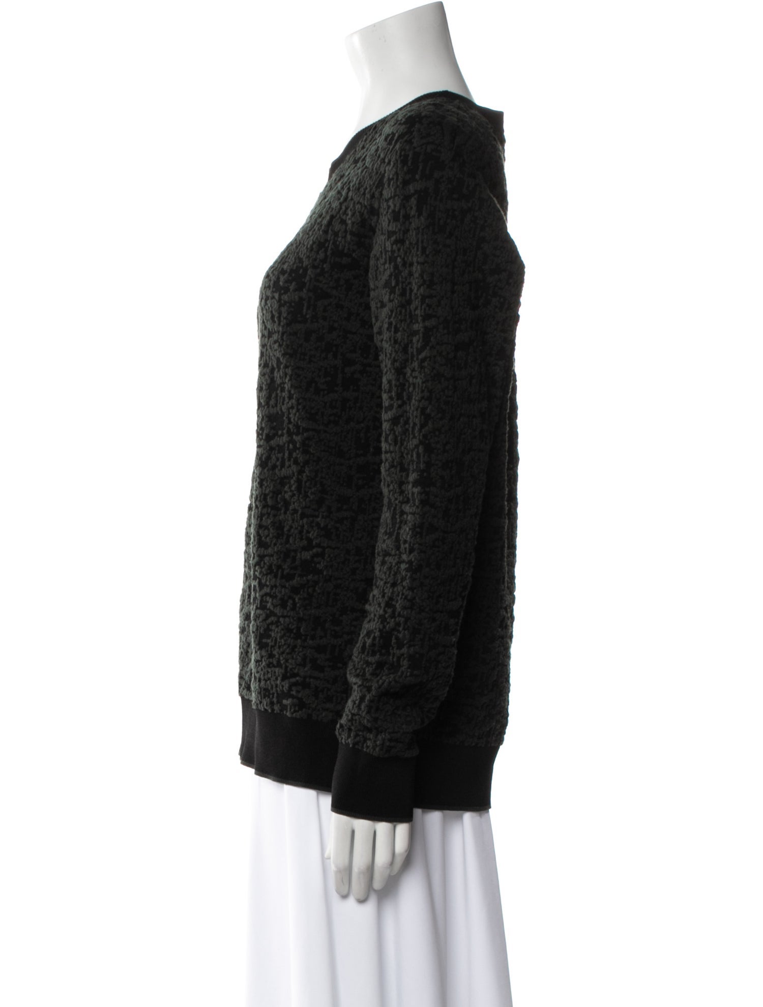 Jason Wu Crew Neck Long Sleeve Sweatshirt