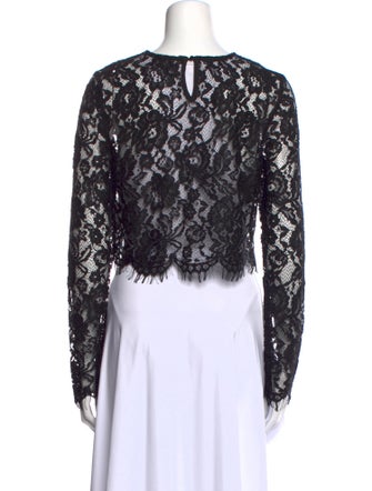 Jason Wu Nylon Lace Pattern Crop Top