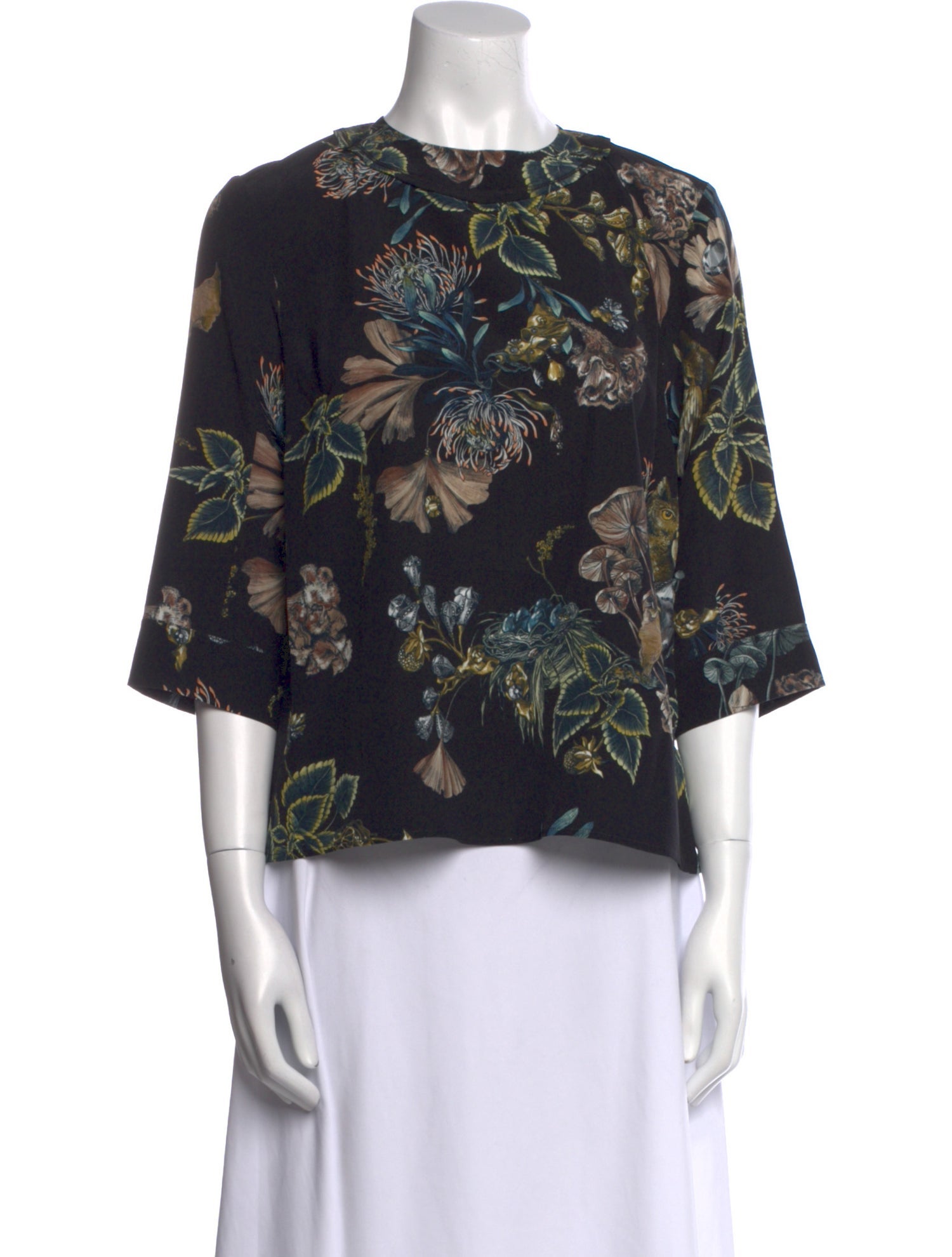 Jason Wu Silk Floral Print Blouse