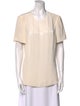 Jason Wu Scoop Neck Short Sleeve Blouse