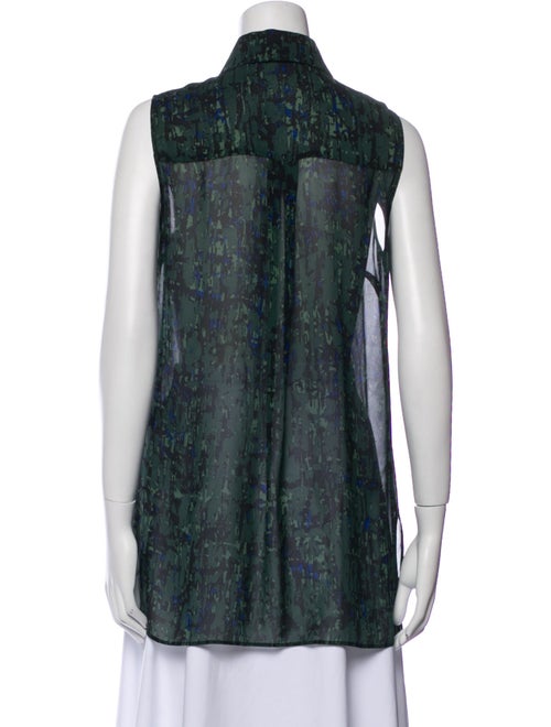 Jason Wu Silk Printed Button-Up Top