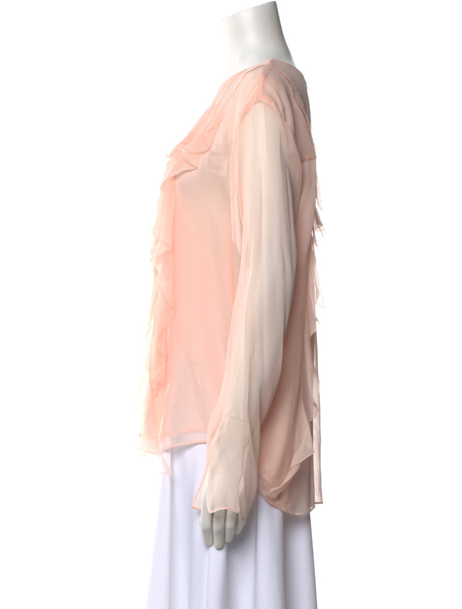 Jason Wu Collection Silk Scoop Neck Blouse