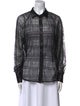 Jason Wu Lace Pattern Long Sleeve Button-Up Top