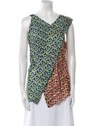 Jason Wu Silk Printed Top