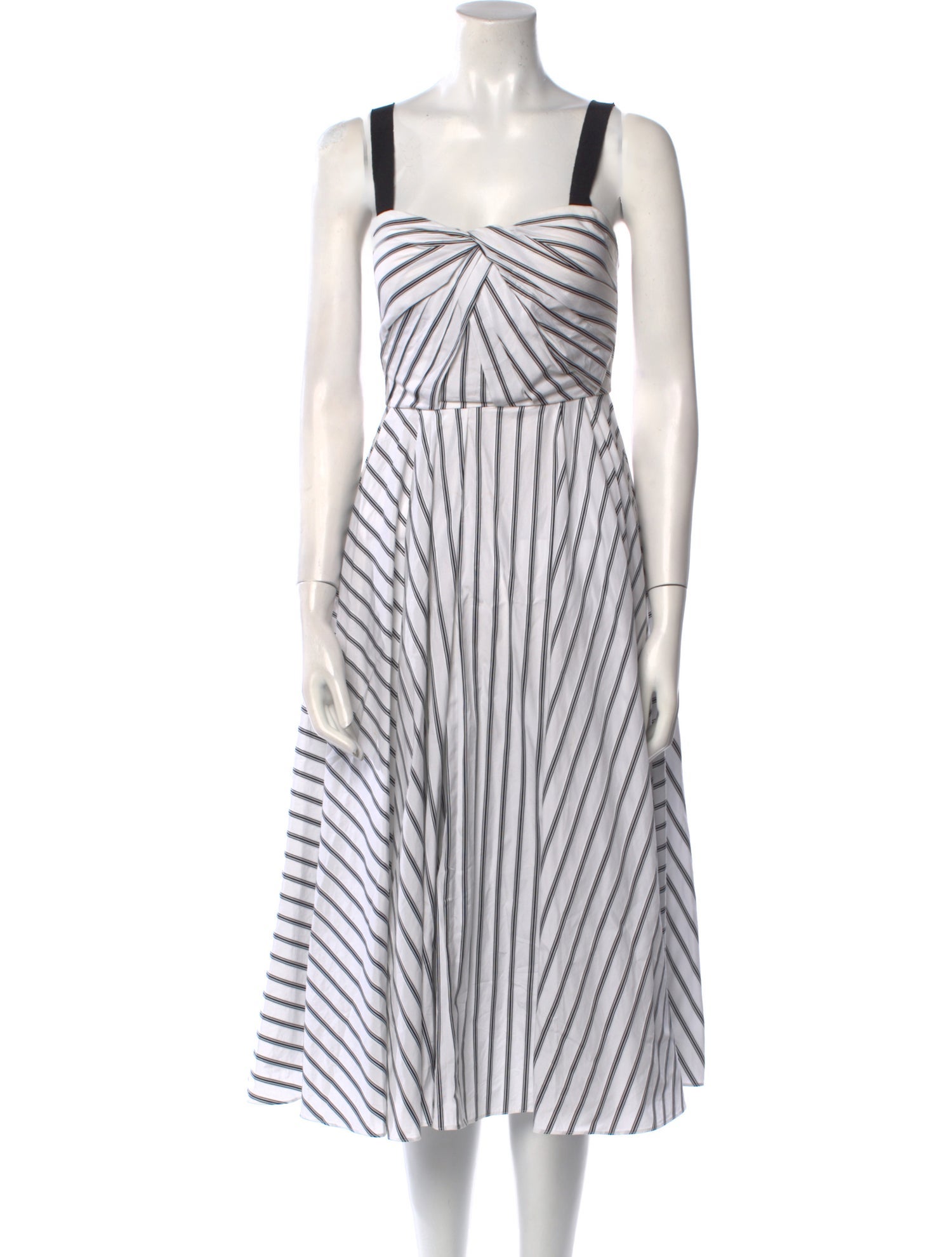 Jason Wu Striped Midi Length Dress