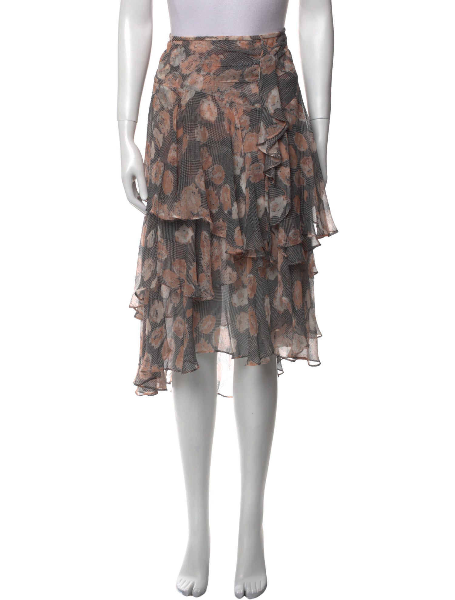 Jason Wu Silk Midi Length Skirt