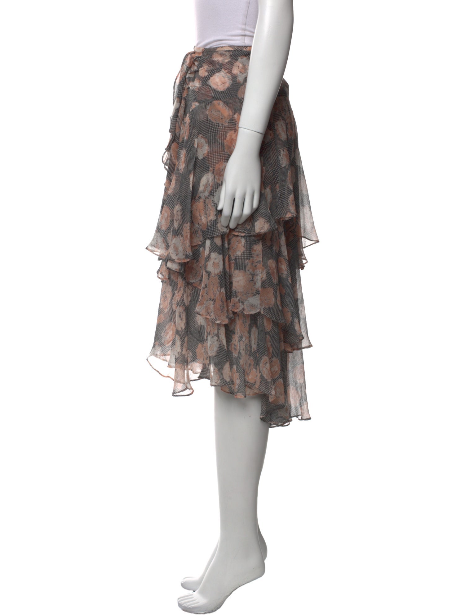 Jason Wu Silk Midi Length Skirt