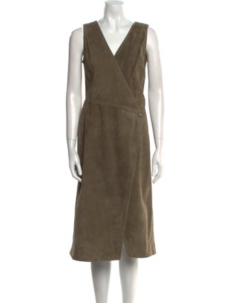Jason Wu Leather Midi Length Dress