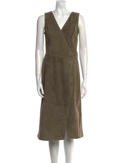 Jason Wu Leather Midi Length Dress