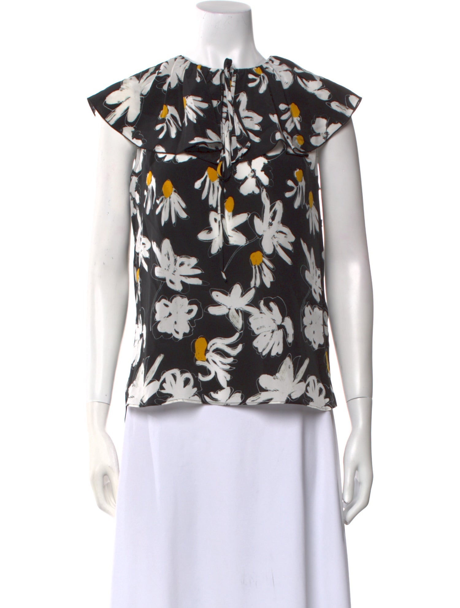 Jason Wu Silk Floral Print Blouse