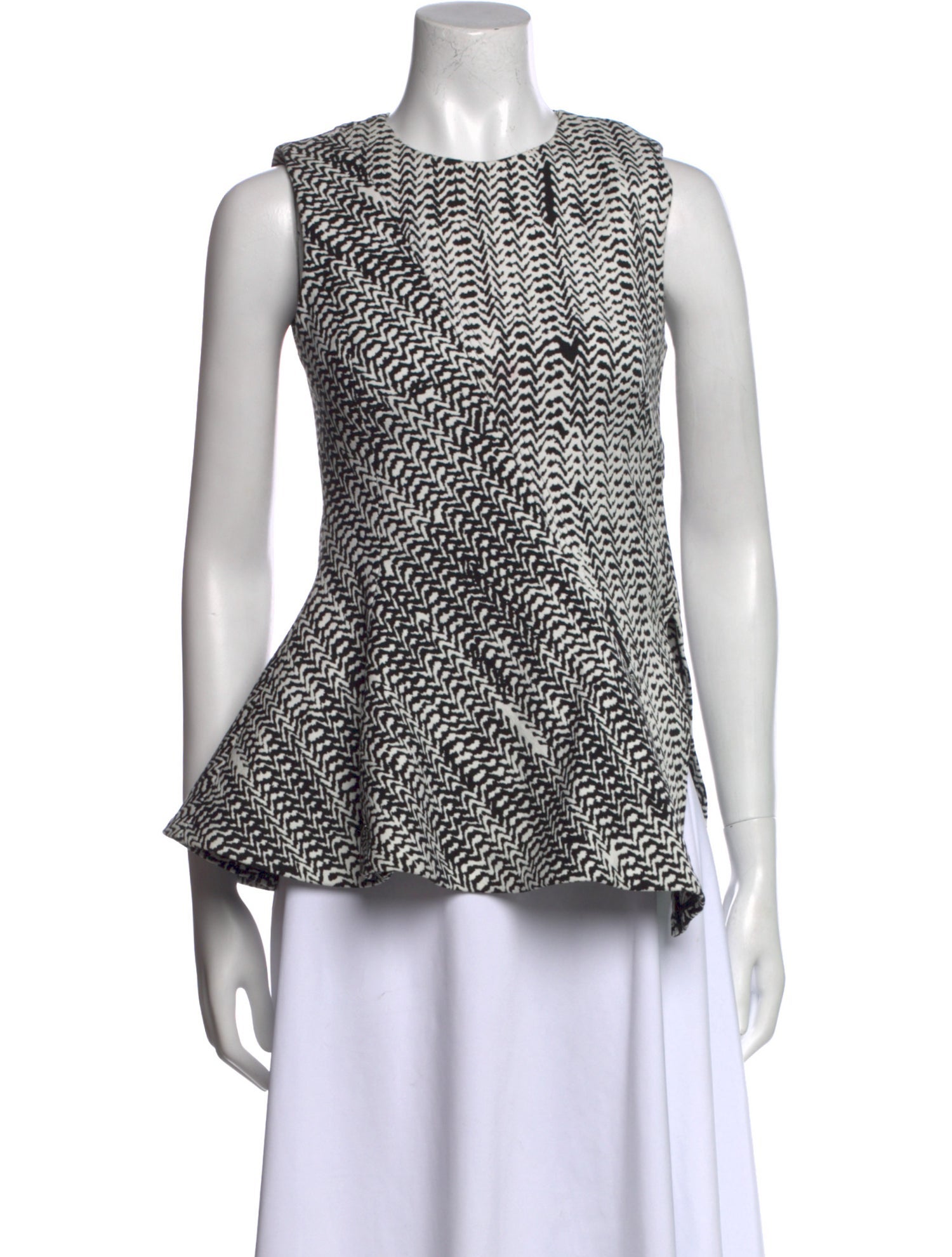 Jason Wu Printed Crew Neck Top