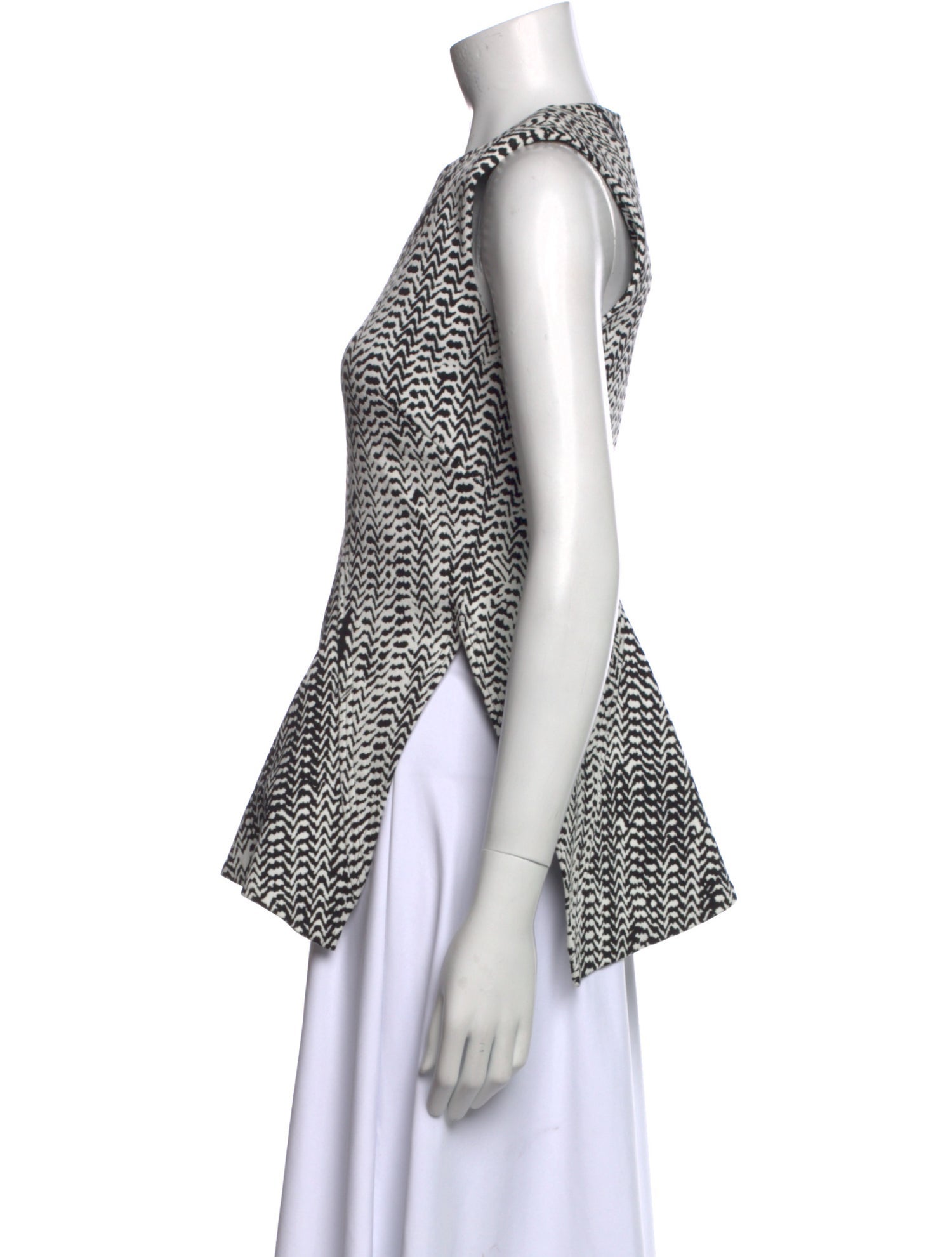 Jason Wu Printed Crew Neck Top