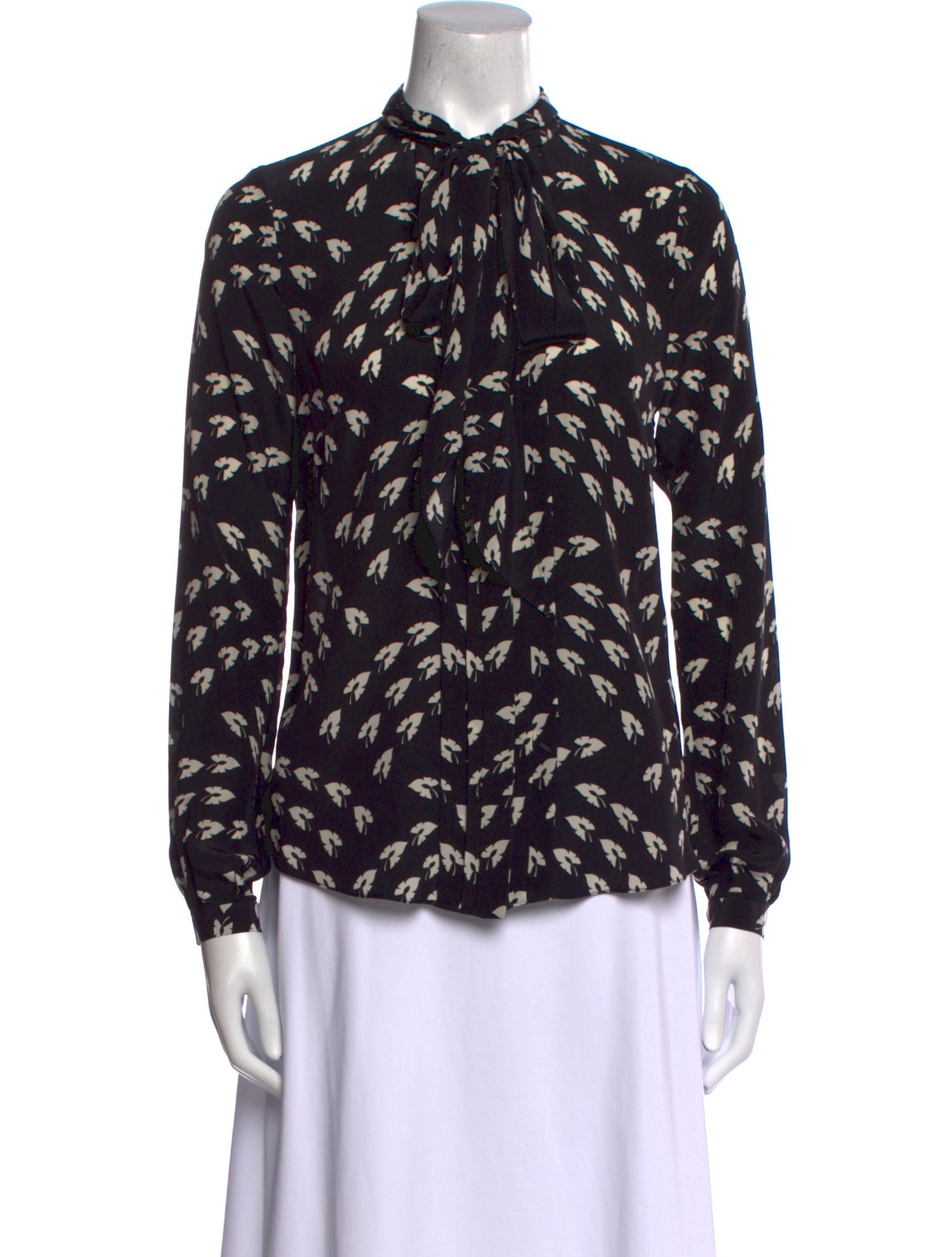 Jason Wu Silk Printed Button-Up Top