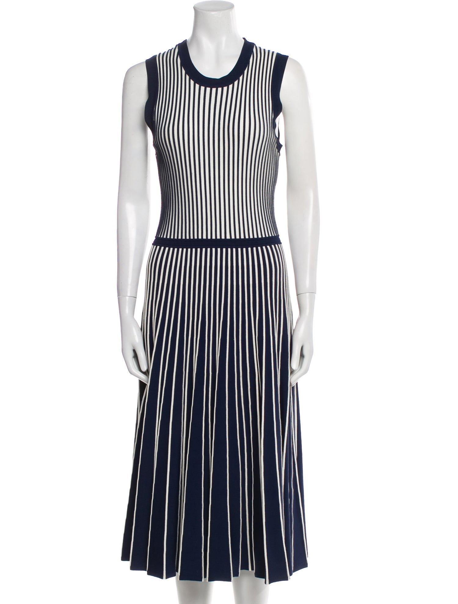 Jason Wu Striped Midi Length Dress