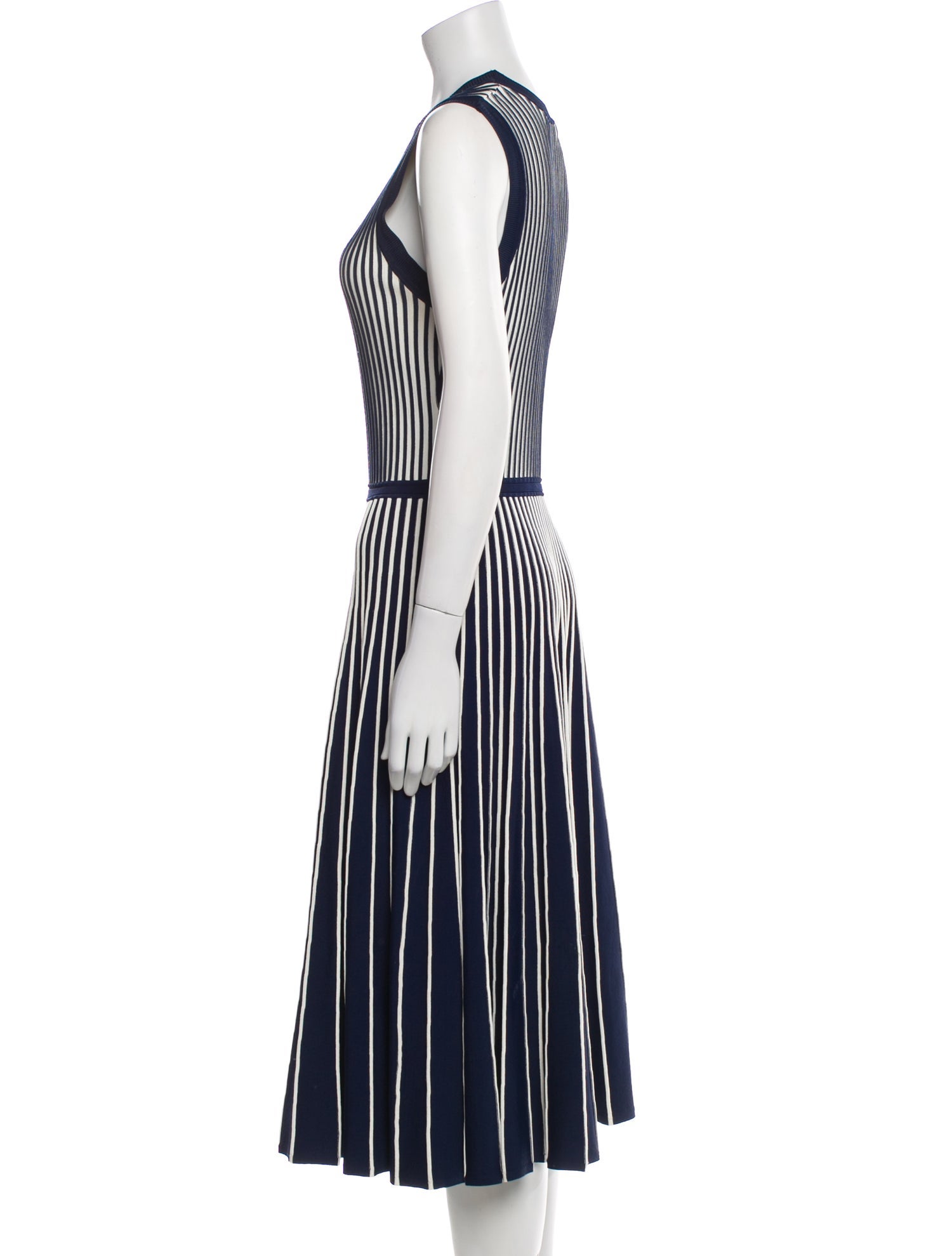 Jason Wu Striped Midi Length Dress